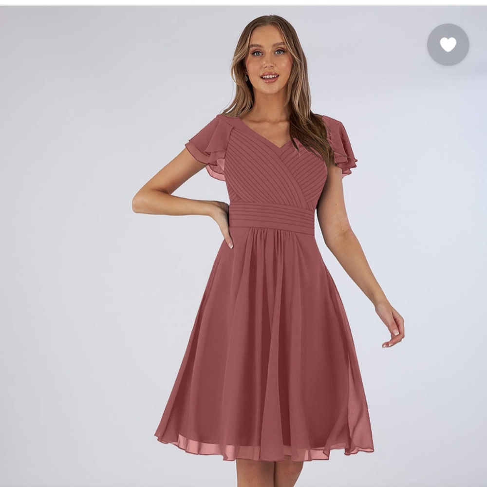 Azazie brand Hadley formal dress, size 8, Amethyst color